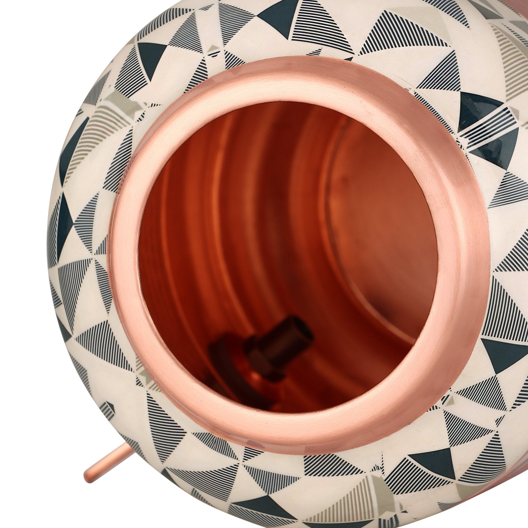 Pure Copper Dispenser Meena Finish Designer 8 Litres - CROCKERY WALA AND COMPANY