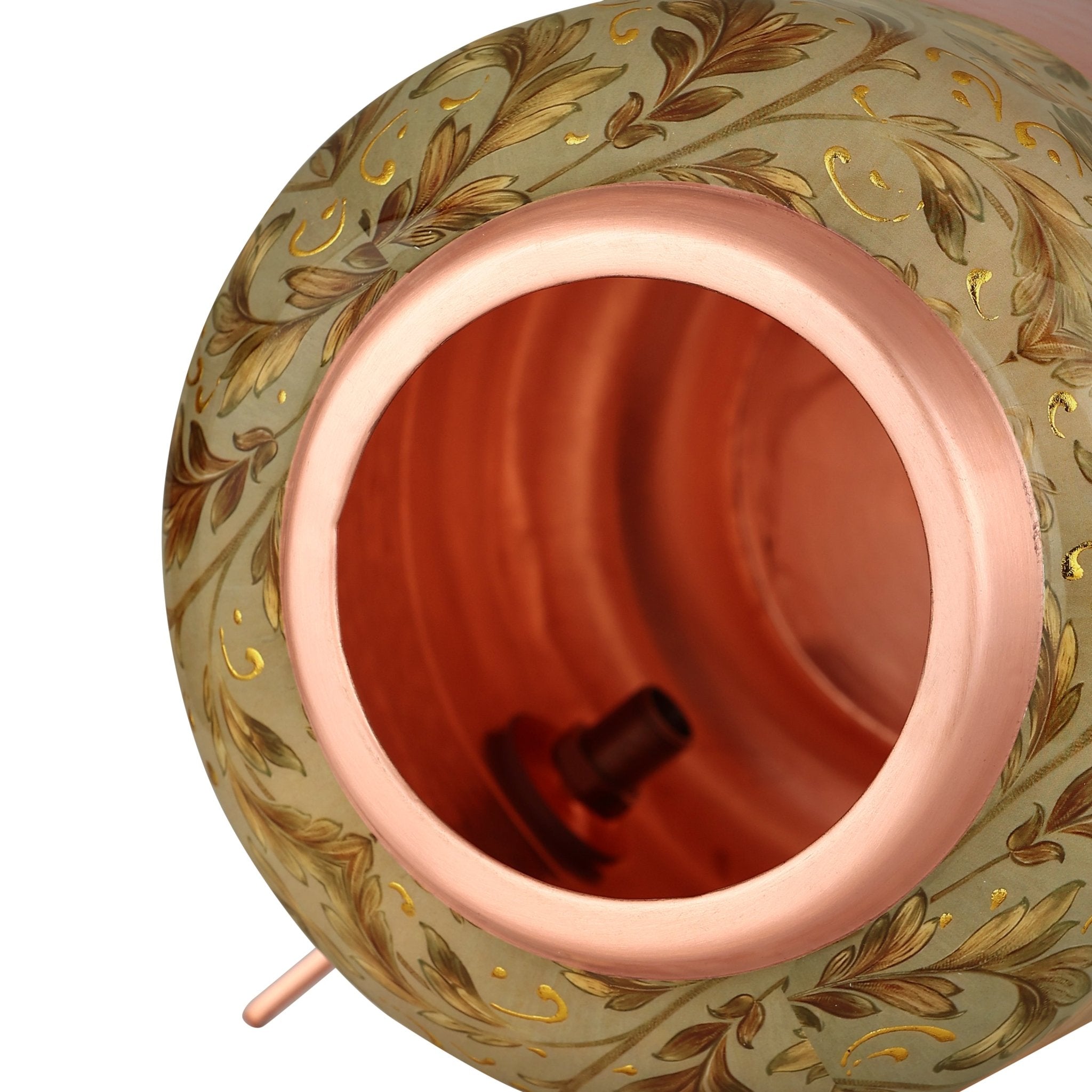 Pure Copper Dispenser Meena Finish Designer 8 Litres - CROCKERY WALA AND COMPANY