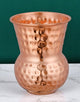 Pure Copper Glass Hammered Mughal Finish Set of 6 Mugs