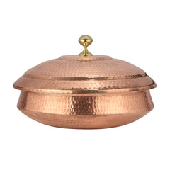 Pure Copper Handi Lagan With Copper Lid For Cooking - CROCKERY WALA AND COMPANY