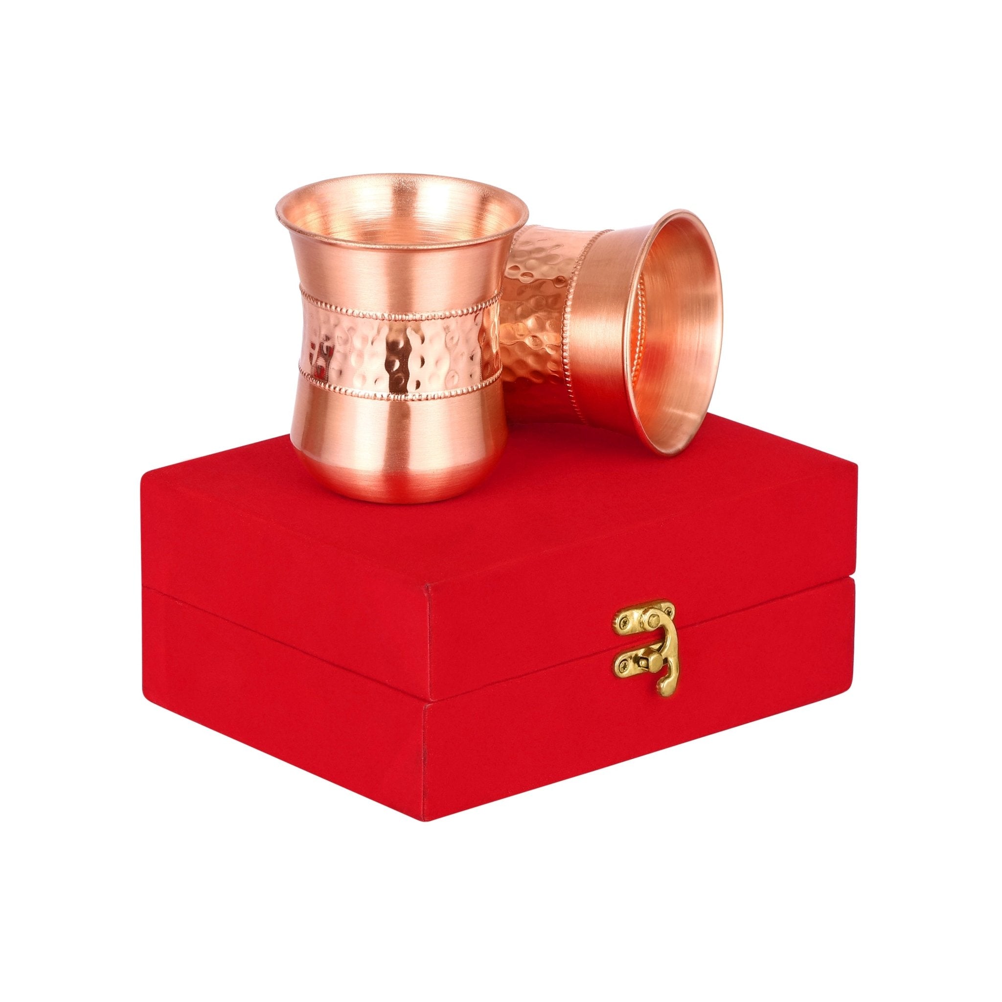 PURE COPPER LILY GLASSES - CROCKERY WALA AND COMPANY