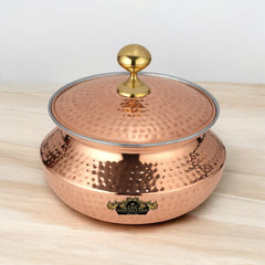 Pure Copper Patili Handi For Cooking Meat And Nahari - CROCKERY WALA AND COMPANY