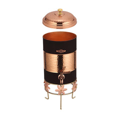 Pure Copper Water Dispenser 7 Litres With Stand Designer - CROCKERY WALA AND COMPANY
