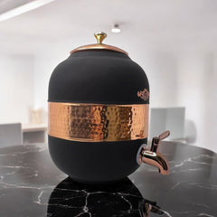 Pure Copper Water Dispenser Velvet Finish 4 Litres Capacity - CROCKERY WALA AND COMPANY