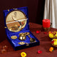 PVD GOLD  POOJA THALI SET STEEL