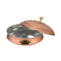 Pure Copper Handi Lagan With Copper Lid For Cooking Crockery Wala And Company