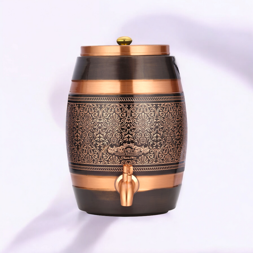 Copper Water Dispenser Antique Itching Barrel - Pure Copper