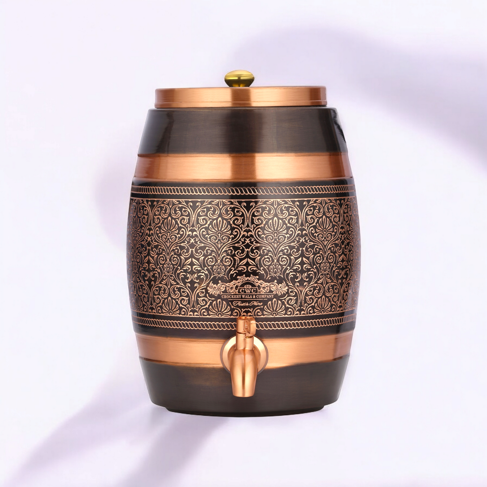 Copper Water Dispenser Antique Itching Barrel - Pure Copper