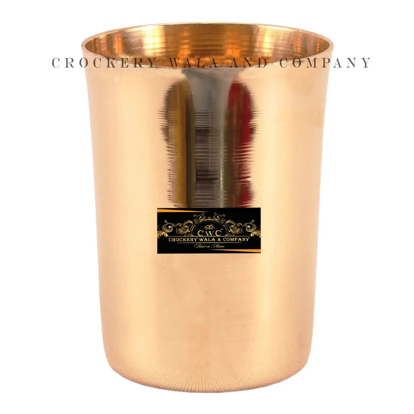 Bronze Kansya Kansa Glass Tumbler Set - CROCKERY WALA AND COMPANY 