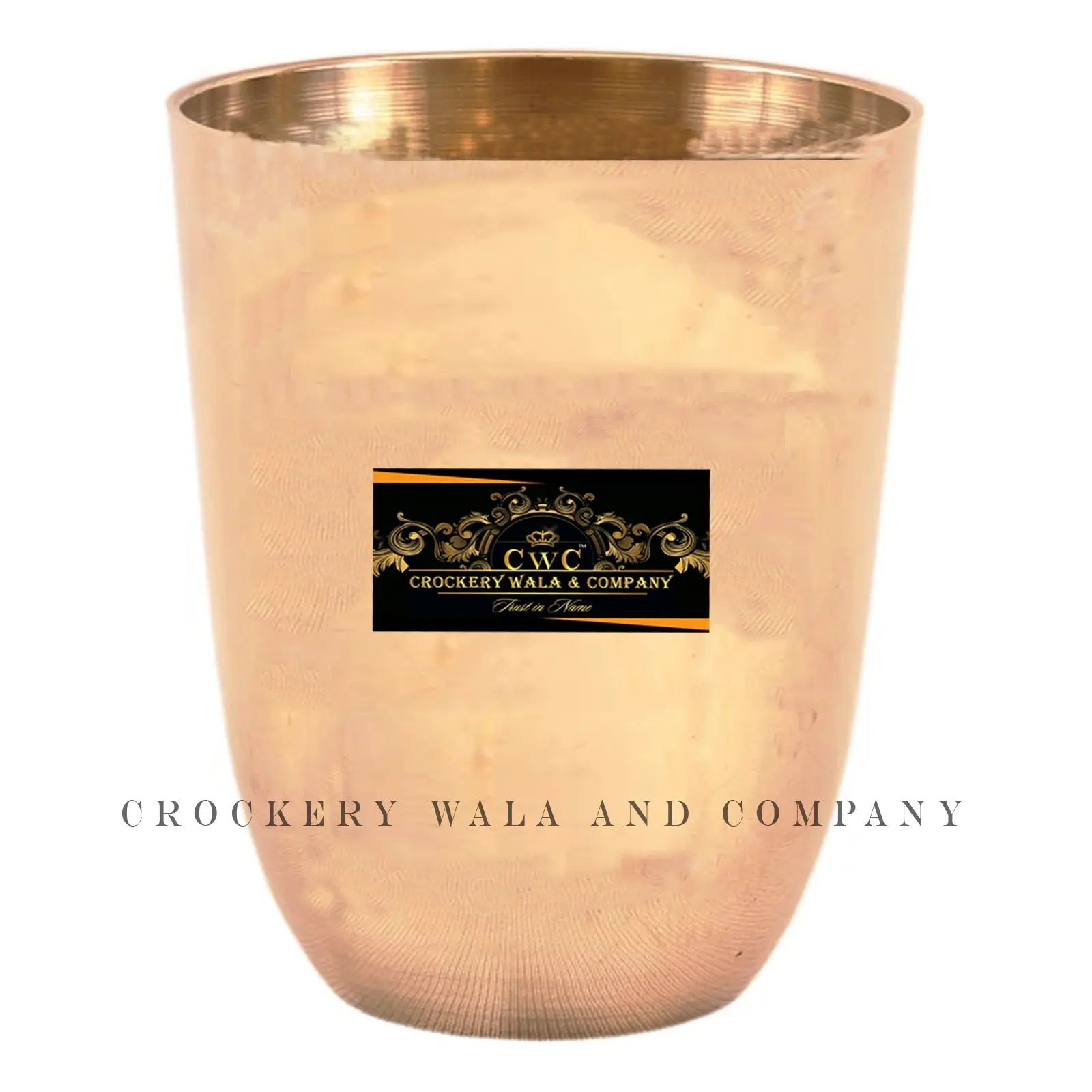 Bronze Glass Curve Design - CROCKERY WALA AND COMPANY 