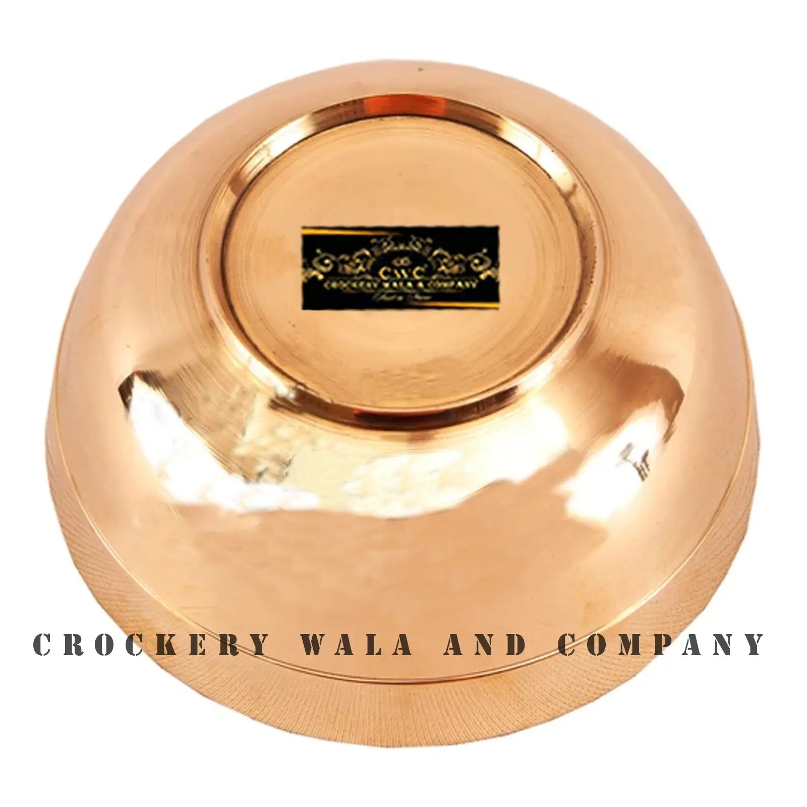Crockery Wala And Company Bronze Bowl Lining Serving Bowl Katori Kansa Katori 250 ML - 1 Pc - CROCKERY WALA AND COMPANY 
