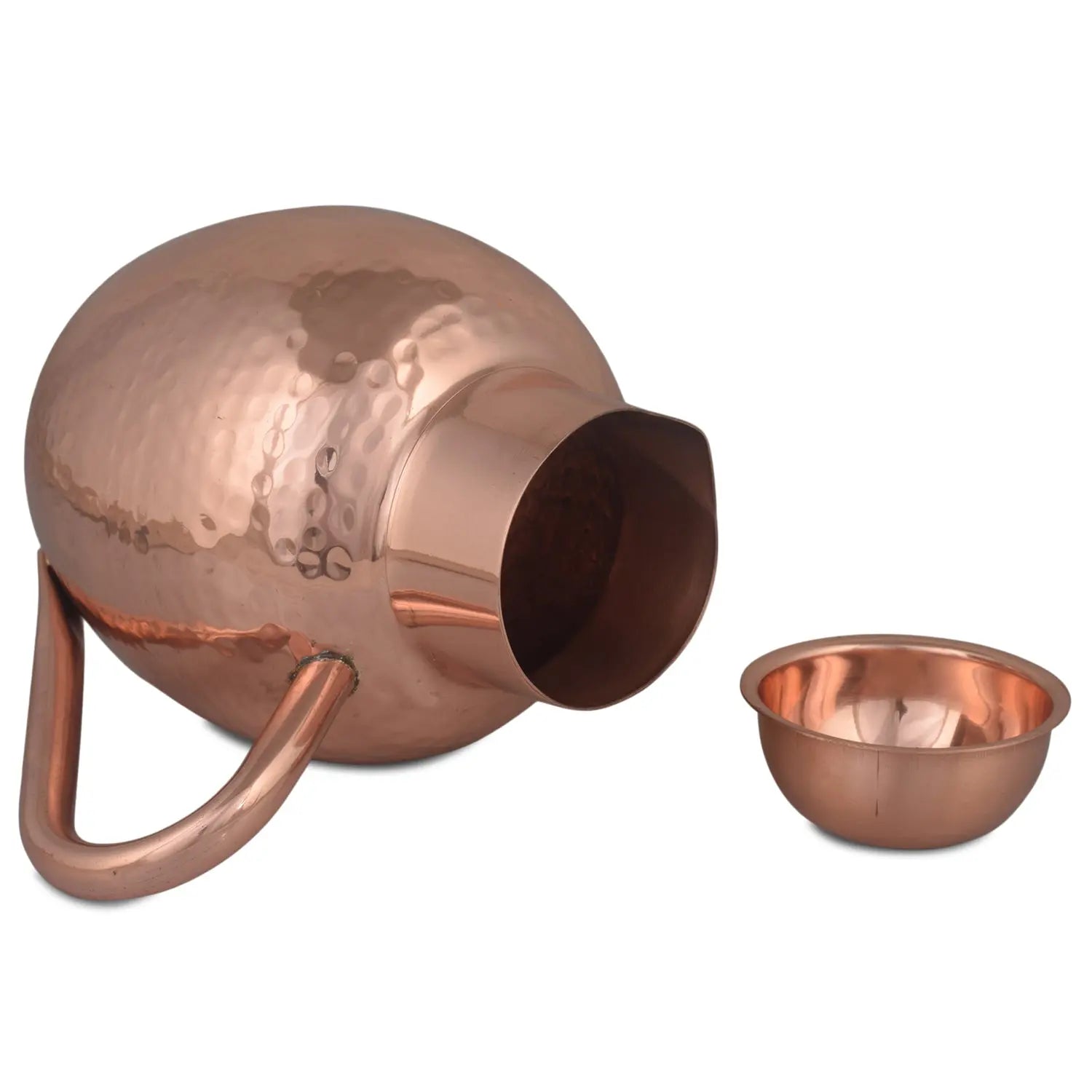 Pure Copper Jug Apple Design - CROCKERY WALA AND COMPANY 