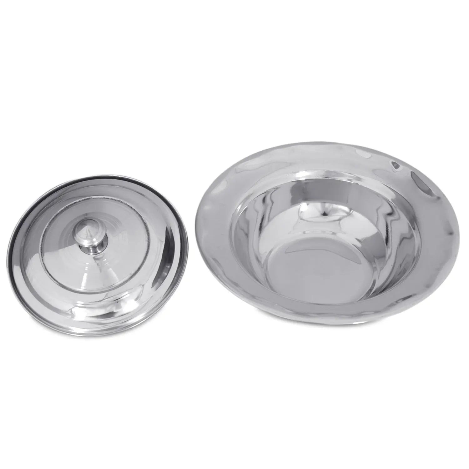 CROCKERY WALA AND COMPANY Stainless Steel Dinner Set, Silver -Set of 51 Piece - Crockery Wala And Company