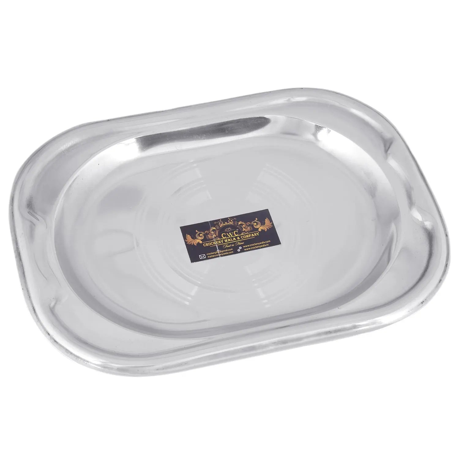 CROCKERY WALA AND COMPANY Stainless Steel Dinner Set, Silver -Set of 51 Piece - Crockery Wala And Company