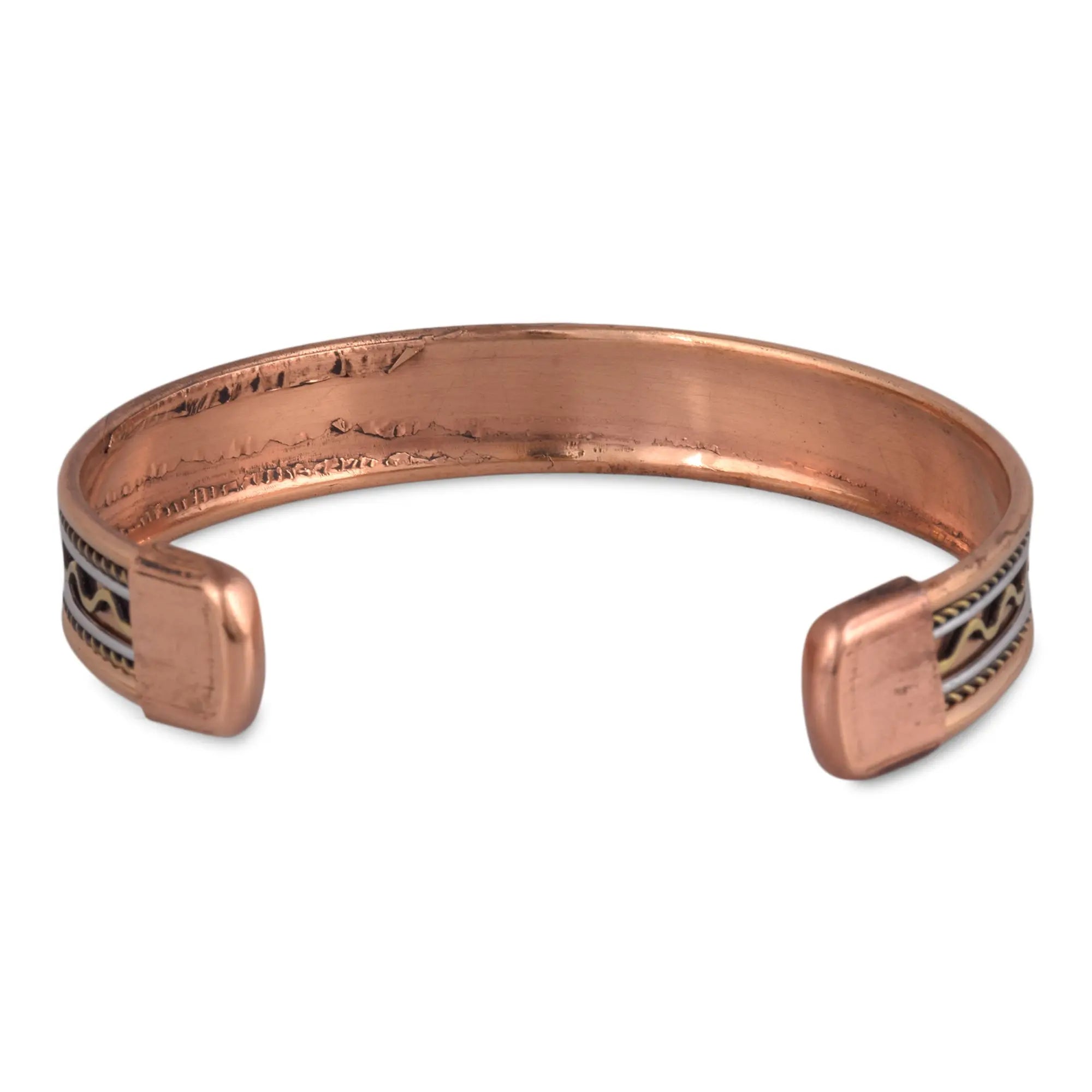 Copy of Crockery Wala & Company Copper Magnetic Bangle/Bracelet For Good Helath Free Size d2 - Crockery Wala And Company