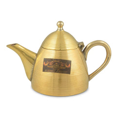 Brass Designer Kettle For Tea Lining Design 700 ML - CROCKERY WALA AND COMPANY