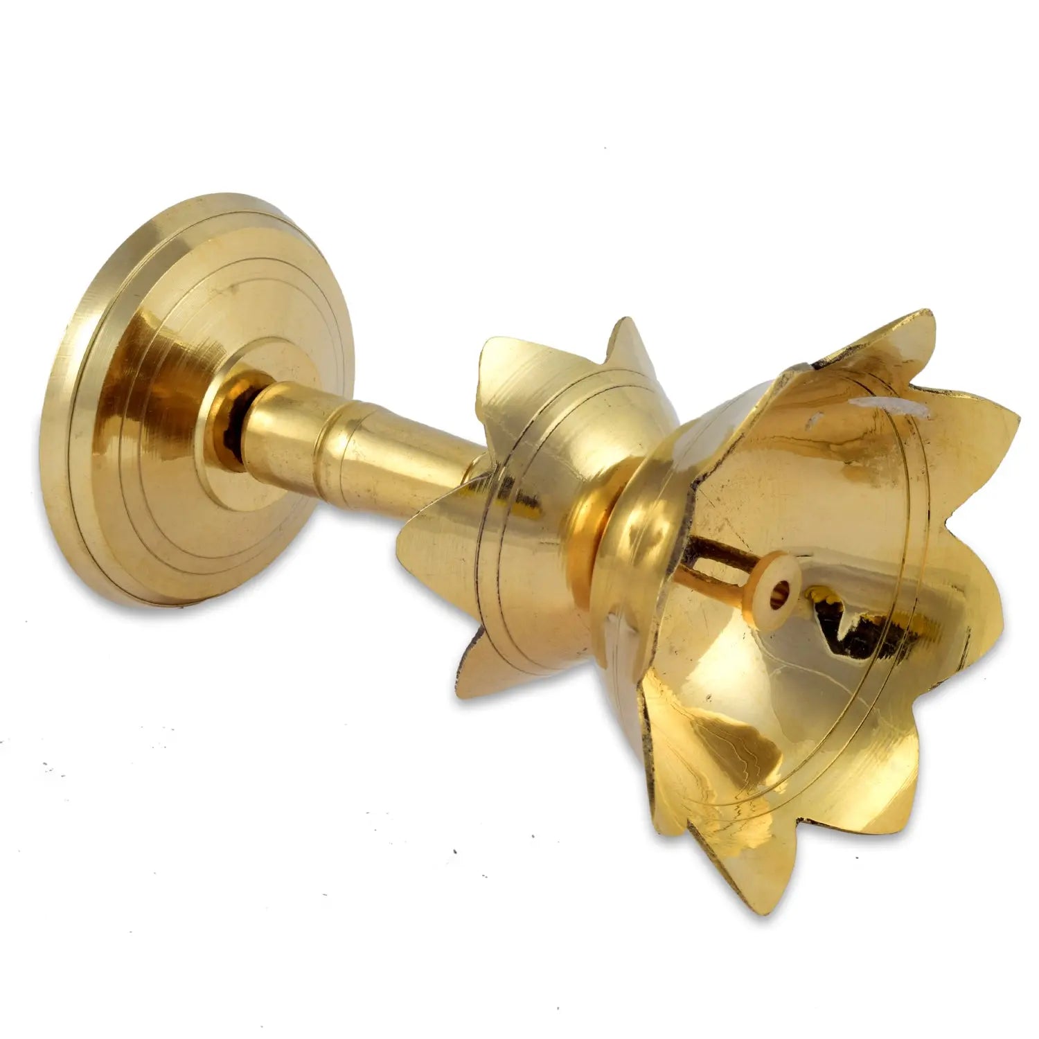 Brass Kamal Deep for Pooja Worship of God and Goddesses - CROCKERY WALA AND COMPANY