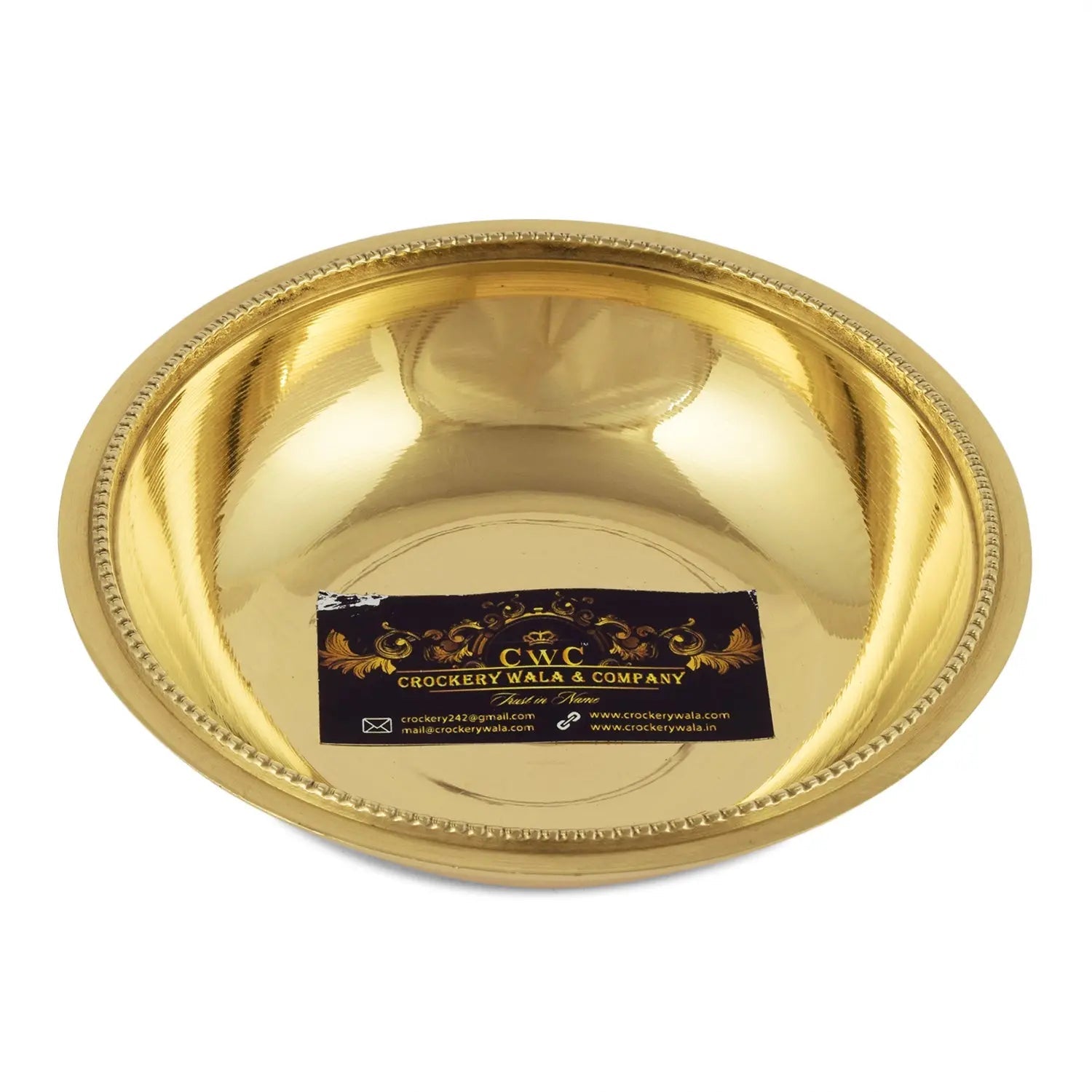 Brass Thali Set Dinner Set Rajwada Design for Home Decor - CROCKERY WALA AND COMPANY