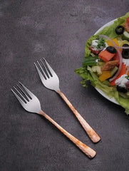 Copper Fork With Hammered Finish for Elegant Dining - CROCKERY WALA AND COMPANY
