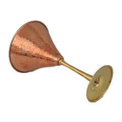 Copper Martini Glass Hammered Brass With Brass Stand - CROCKERY WALA AND COMPANY