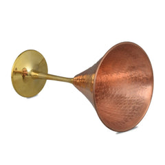 Copper Martini Glass Hammered Brass With Brass Stand - CROCKERY WALA AND COMPANY
