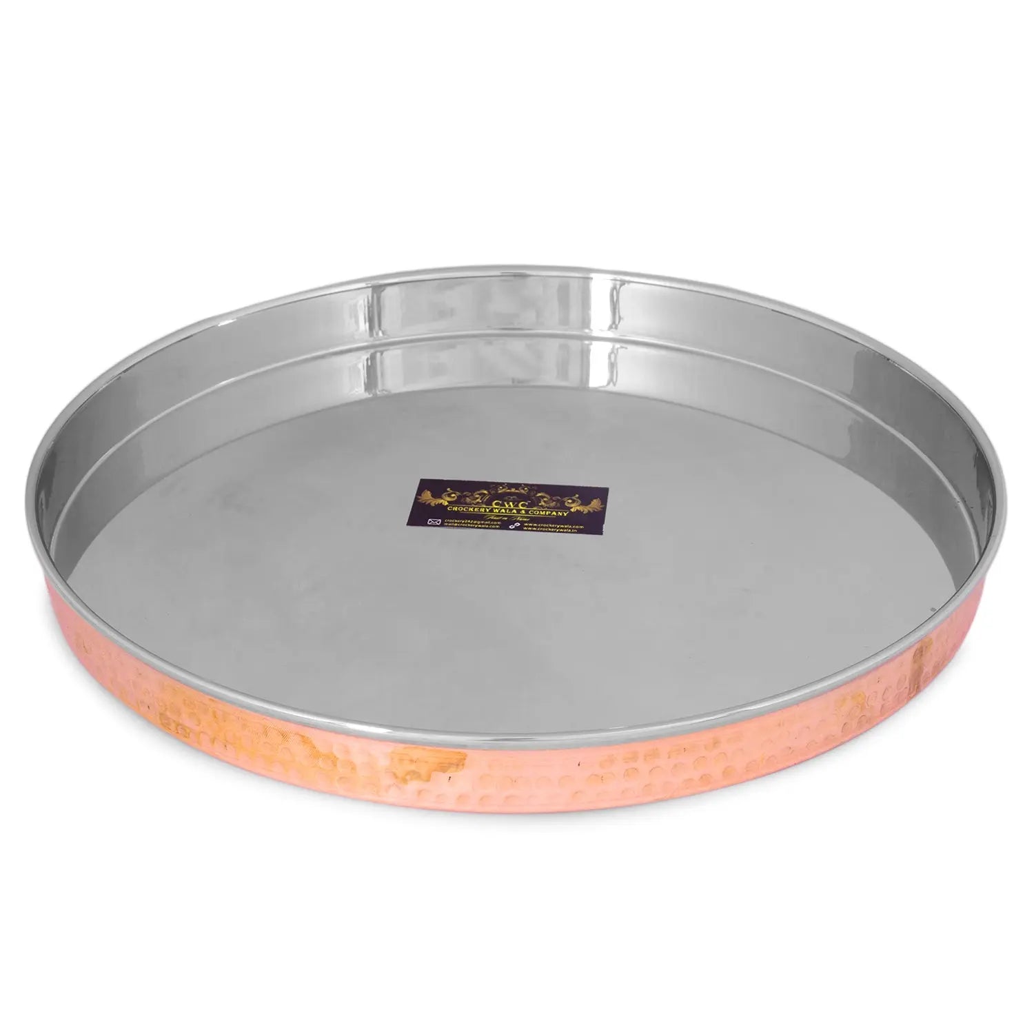 Copper Thali Set For 1 Premium Quality Dinnerware - CROCKERY WALA AND COMPANY