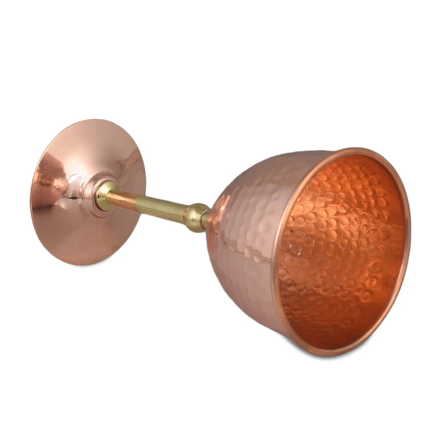 Copper Wine Glass For Parties Drinks Mocktails 350 ML Set - CROCKERY WALA AND COMPANY