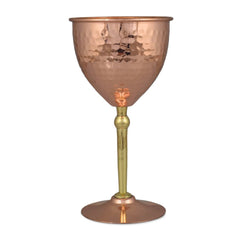 Copper Wine Glass For Parties Drinks Mocktails 350 ML Set - CROCKERY WALA AND COMPANY