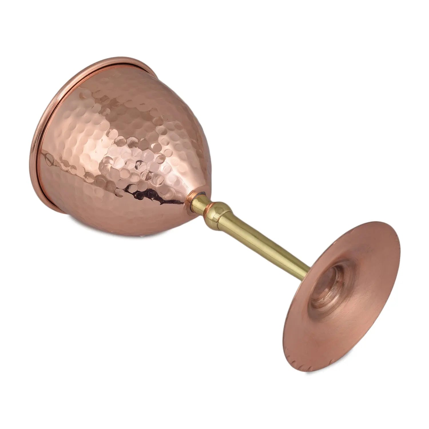 Copper Wine Glass For Parties Drinks Mocktails 350 ML Set - CROCKERY WALA AND COMPANY