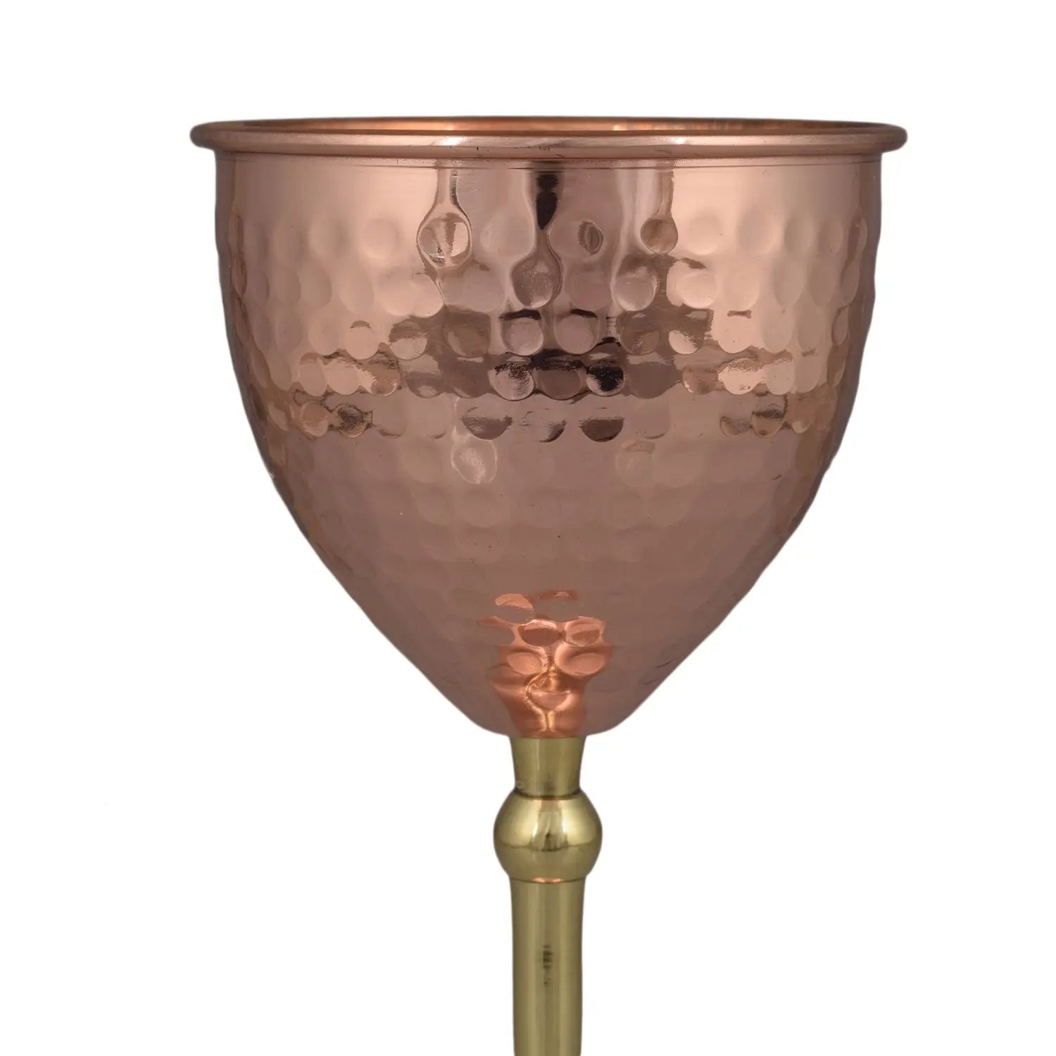 Copper Wine Glass For Parties Drinks Mocktails 350 ML Set - CROCKERY WALA AND COMPANY