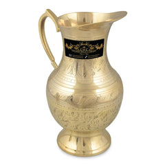 Crockery Wala And Company Brass Jug & Glass Set Tableware - CROCKERY WALA AND COMPANY
