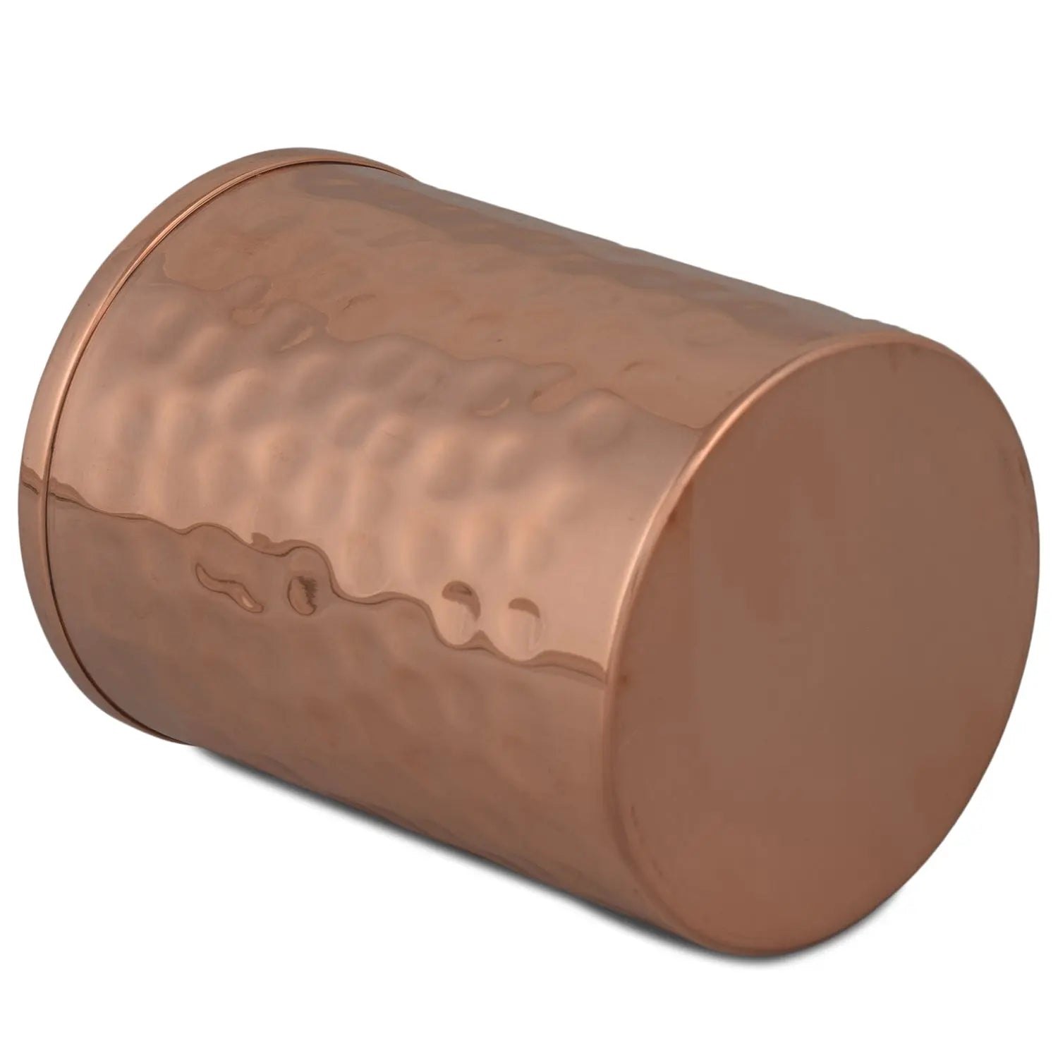 Crockery Wala And Company Copper Hammered Surai Glass Water Pitcher 600 ML - CROCKERY WALA AND COMPANY