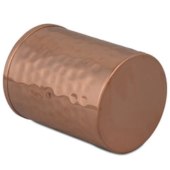 Crockery Wala And Company Copper Hammered Surai Glass Water Pitcher 600 ML - CROCKERY WALA AND COMPANY