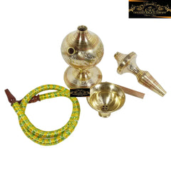 Crockery Wala And Company Pure Brass Hookah Brass Sheesha - CROCKERY WALA AND COMPANY