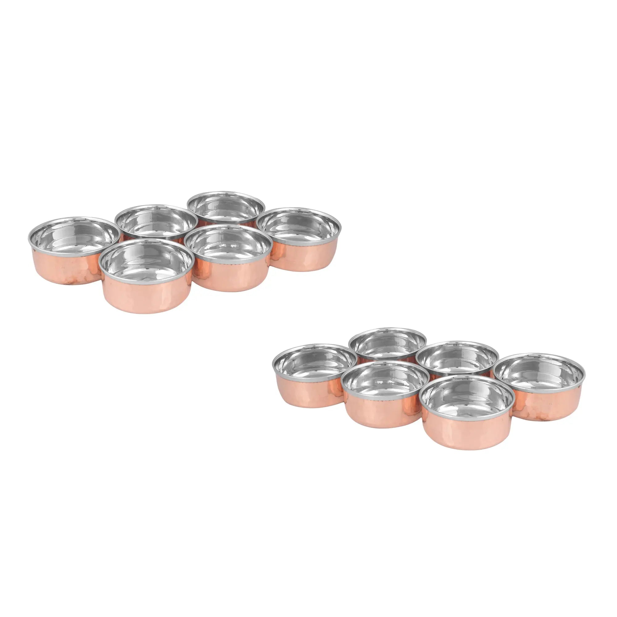 Crockery Wala And Company Steel Copper Bowls for Dining - CROCKERY WALA AND COMPANY