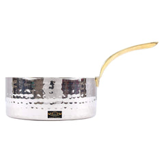 Crockery Wala & Company Silver Stainless Steel Fry Pan - CROCKERY WALA AND COMPANY