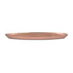 Elegant Pure Copper Oval Platter Tray for Serving Decor - CROCKERY WALA AND COMPANY
