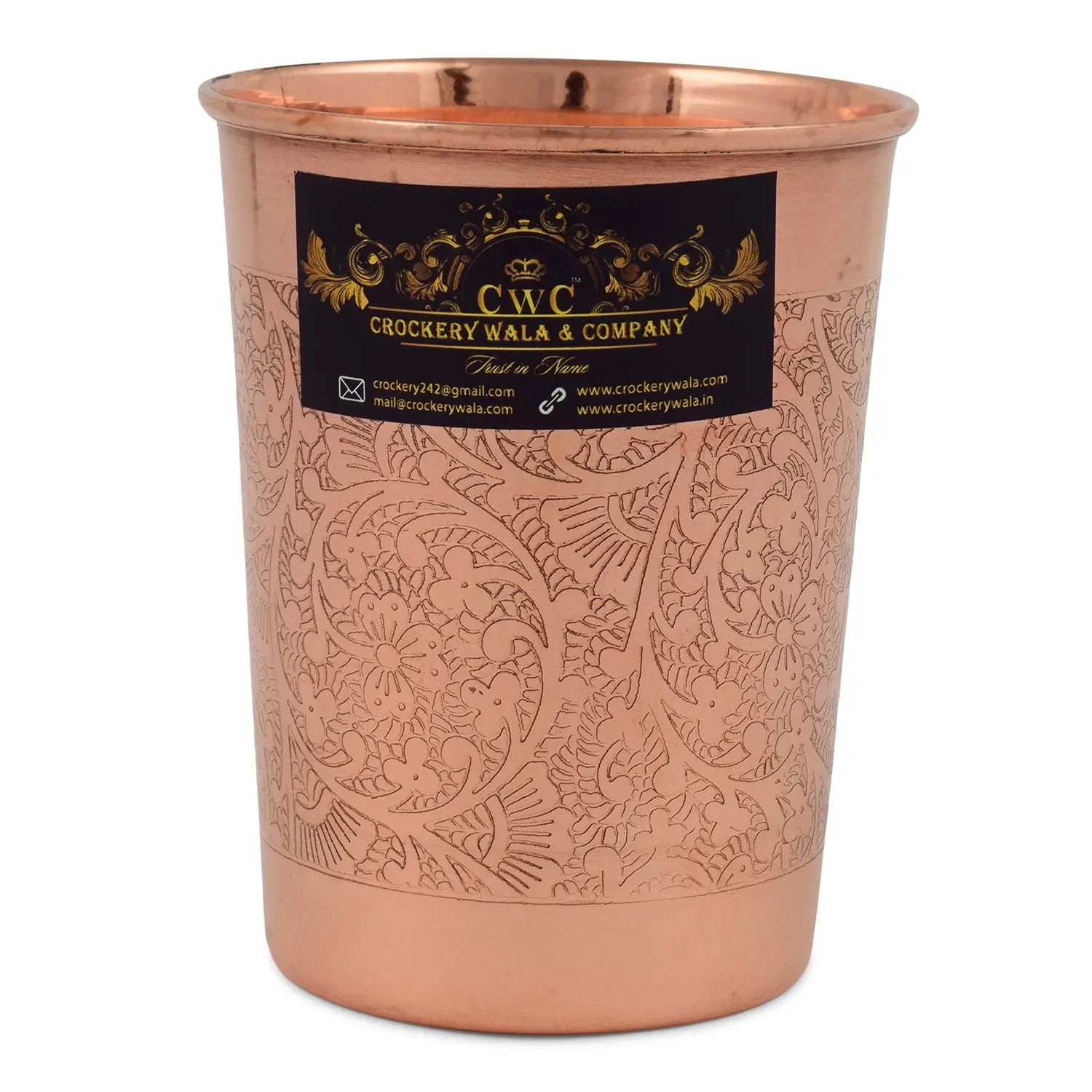 Pure Copper Glass Itching - CROCKERY WALA AND COMPANY 