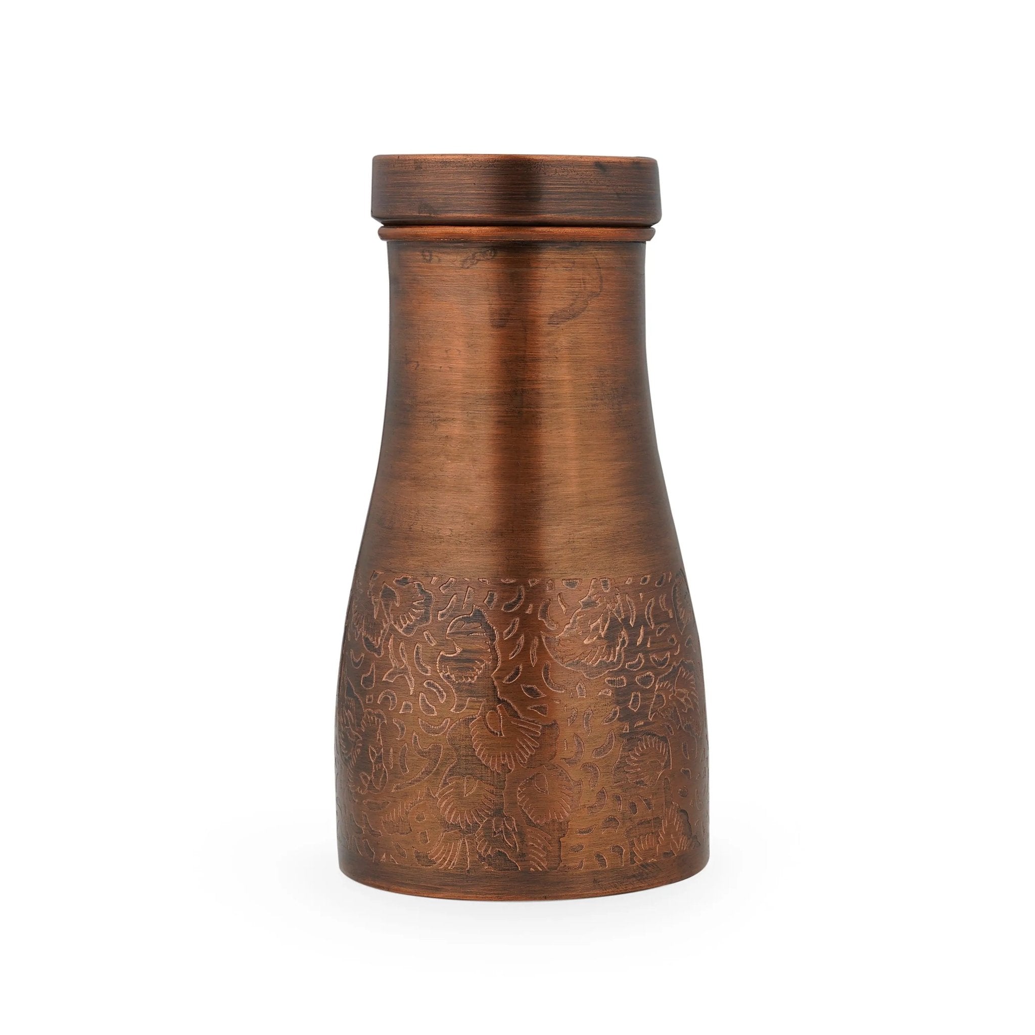Pure Copper Jar Jug Antique Bedside Water Storage Container - CROCKERY WALA AND COMPANY