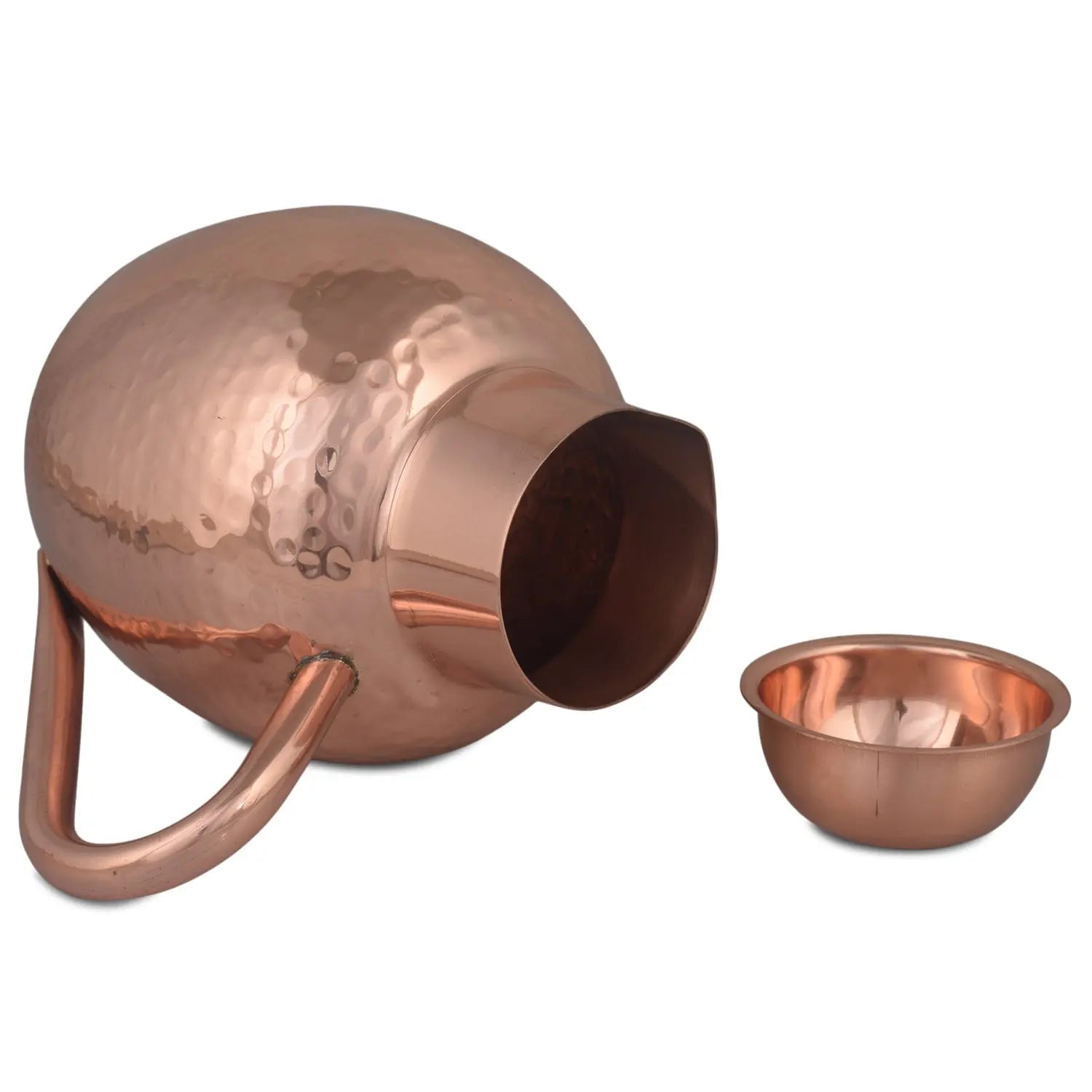 Pure Copper Jug Apple Design Handcrafted 1000 ML Gift - CROCKERY WALA AND COMPANY