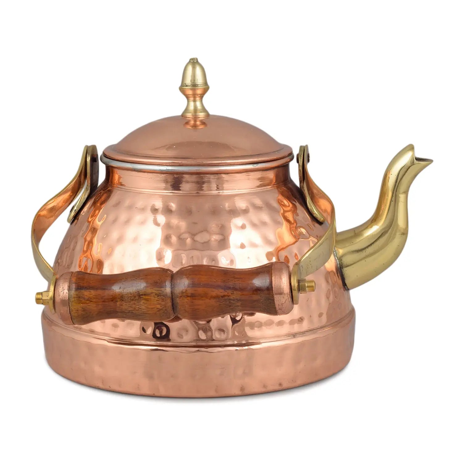 Pure Copper Kettle For 10 Cups Pot For Cooking Ideal - CROCKERY WALA AND COMPANY