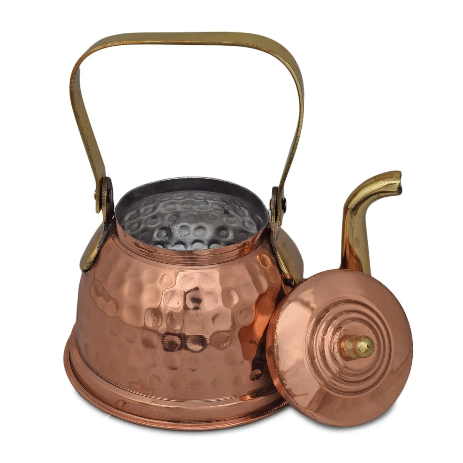 Pure Copper Kettle For 2 Cups Pot For Cooking Beautifully - CROCKERY WALA AND COMPANY