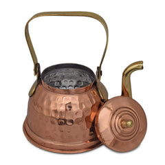 Pure Copper Kettle For 2 Cups Pot For Cooking Beautifully - CROCKERY WALA AND COMPANY