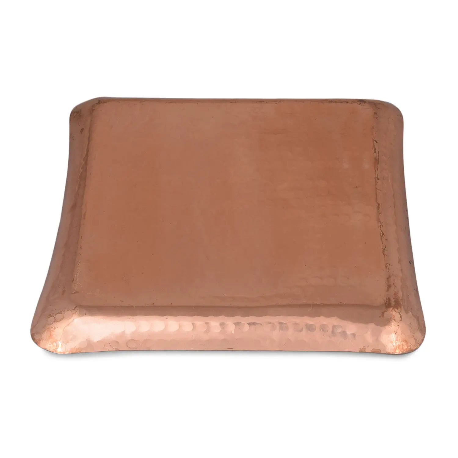 Pure Copper Platter Tray Plate Square for Home Decor - CROCKERY WALA AND COMPANY