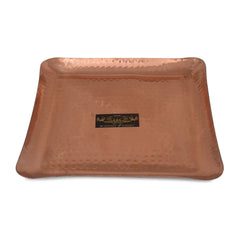 Pure Copper Platter Tray Plate Square for Home Decor - CROCKERY WALA AND COMPANY