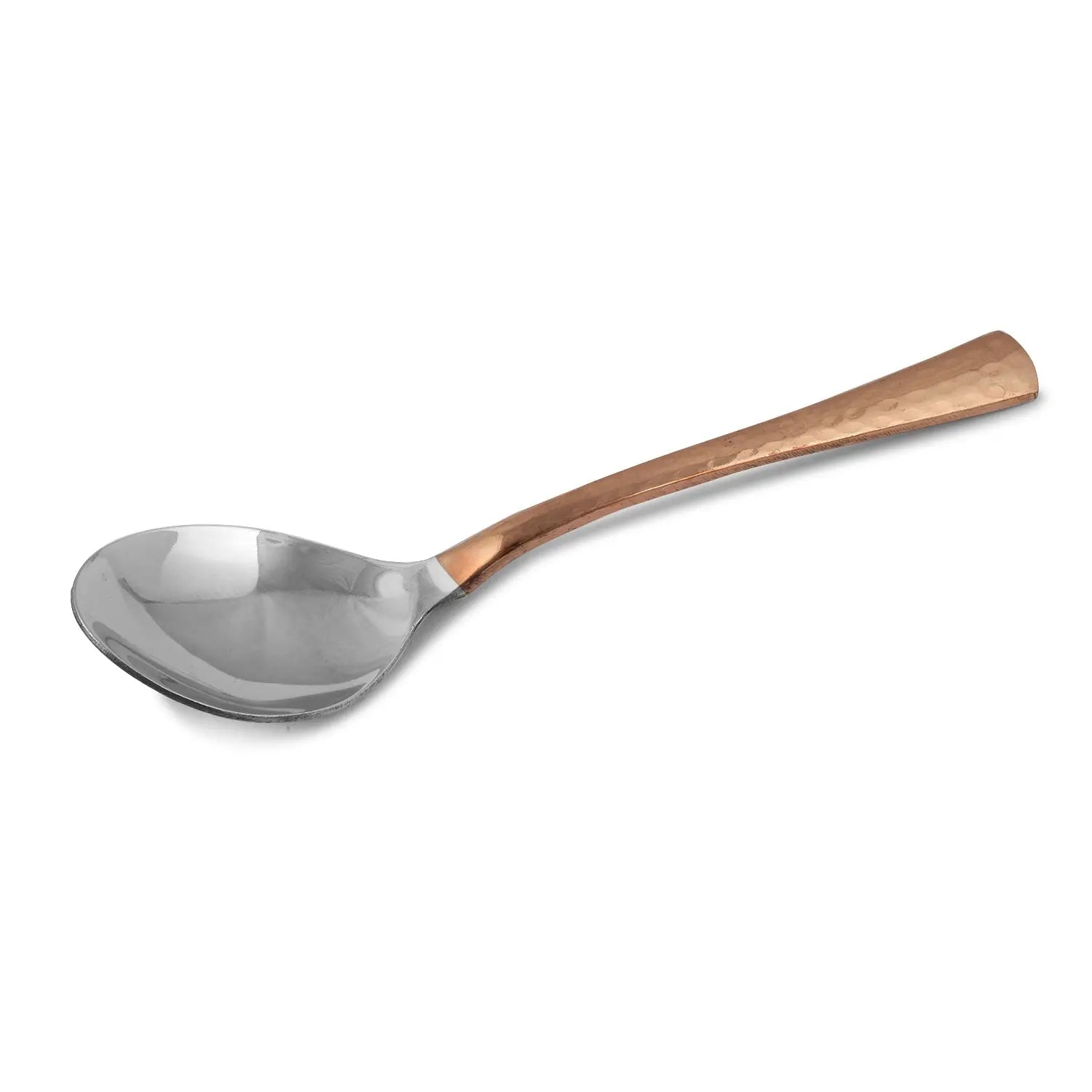 Steel Copper Curved HAMMERED Thali Set Royal 13" 8 Pcs - CROCKERY WALA AND COMPANY